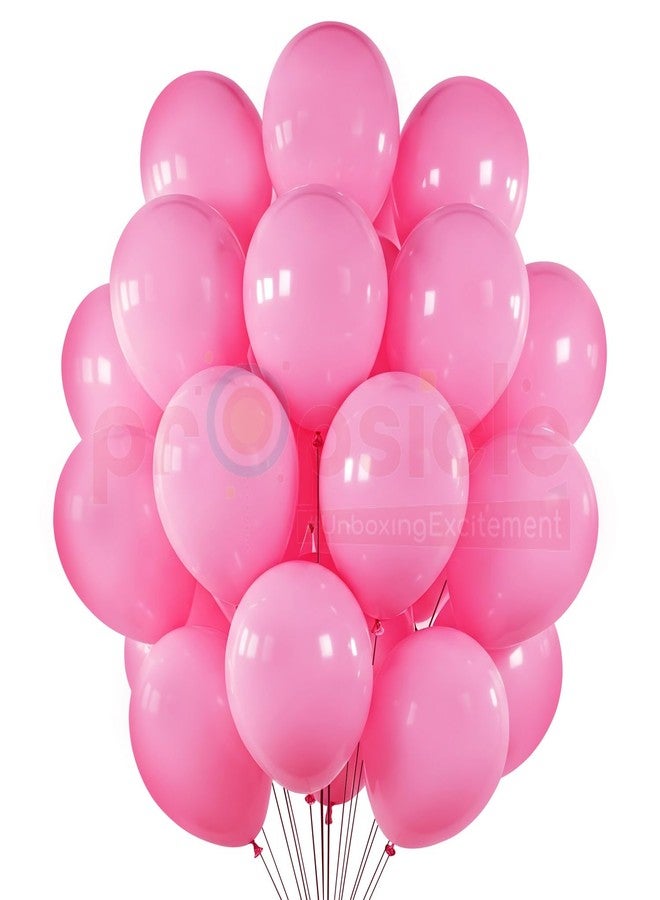 بروبسيكل بالونات وردية معدنية من اللاتكس لتزيين الحفلات، مقاس 12 بوصة، مثالية لتزيين حفلات أعياد ميلاد البنات، وحفلات استقبال المولود، وحفلات استقبال المولود الجديد، وأقواس البالونات للترحيب بالمولود الجديد - عبوة من 50 بالونًا - Image 1